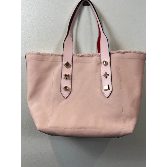 Christian Louboutin Frangibus Canvas & Leather Shopping Tote. - Picture 4 of 16